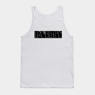 IM LOST BLACK VINTAGE GRUNGE Tank Top